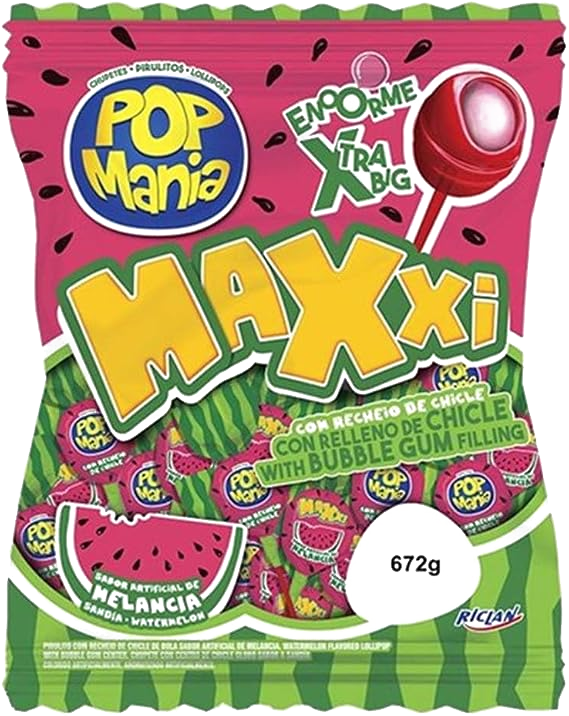 Pirulito de Melância Pop Mania 672g
