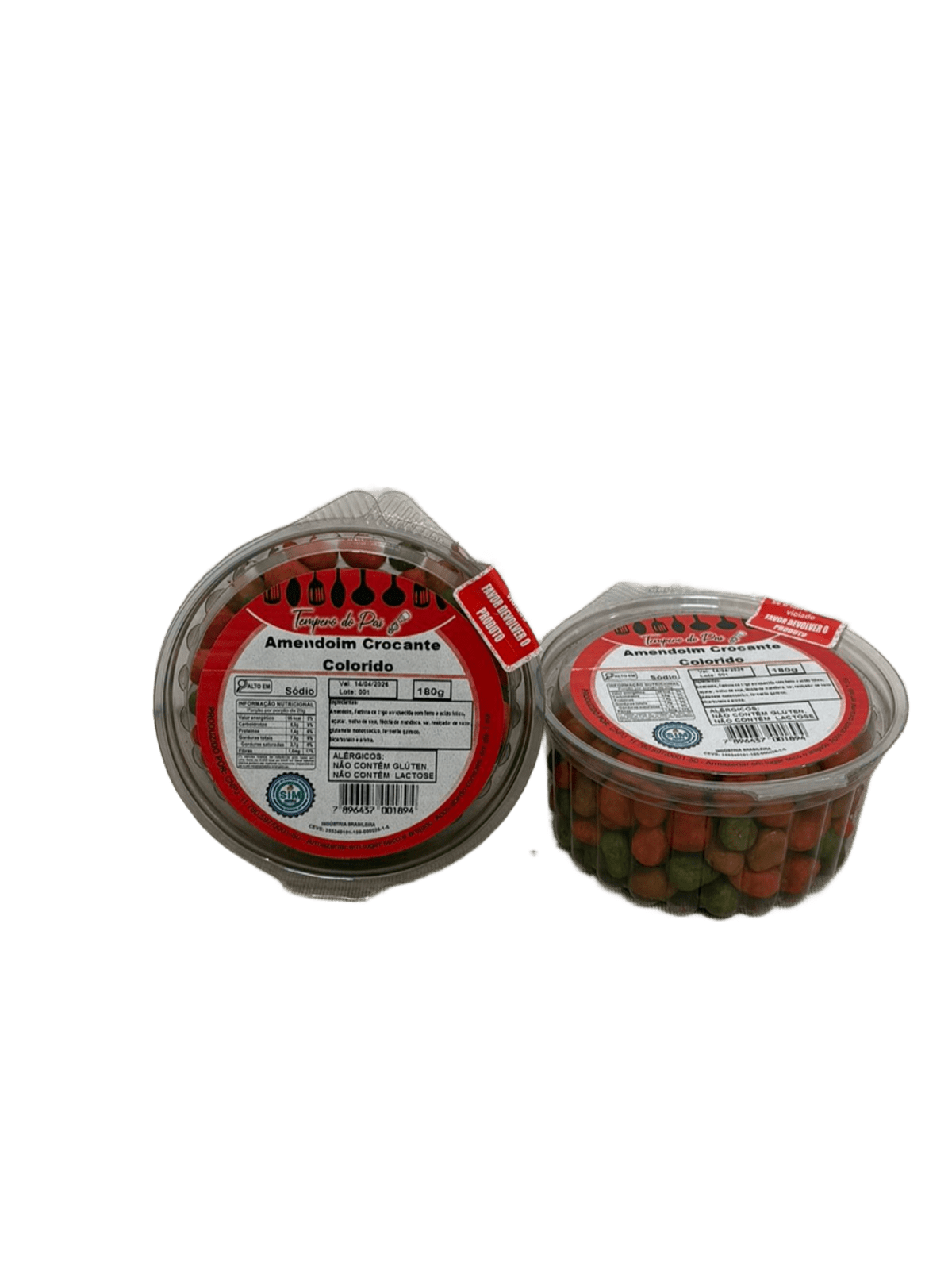 Amendoim colorido 180g