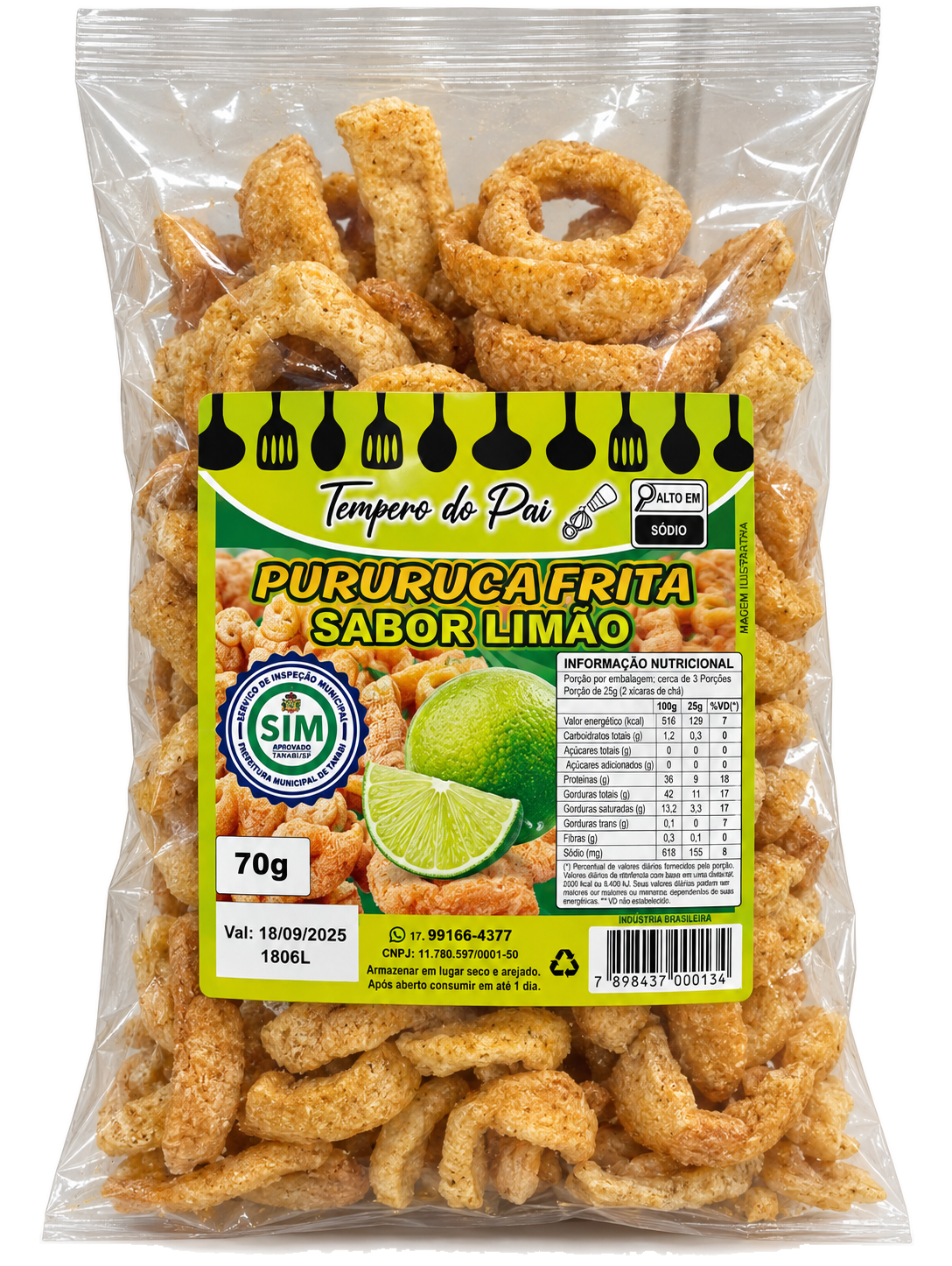 Pururuca de Limão 70g