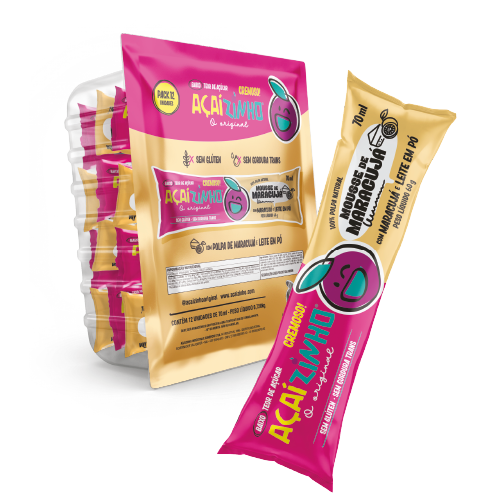 Açaizinho Mousse de Maracujá Pack C/12