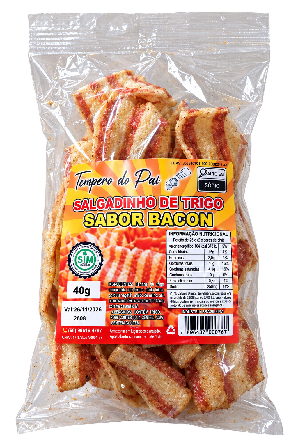 Pellet de Bacon de 40g
