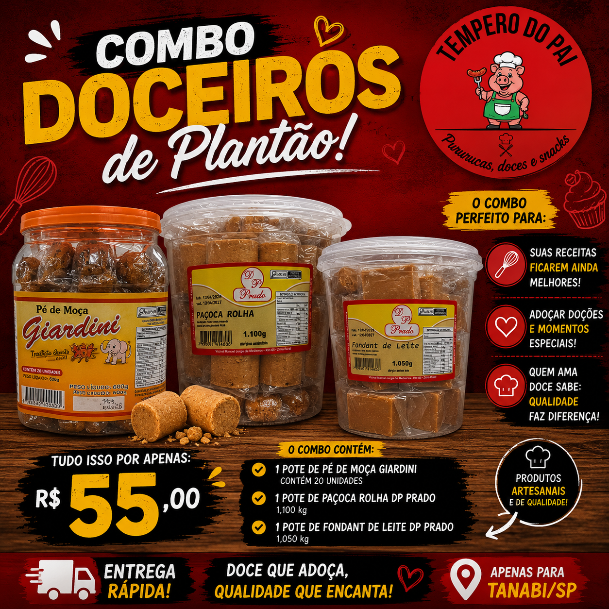 Combo 3 - Doceiros de Plantão