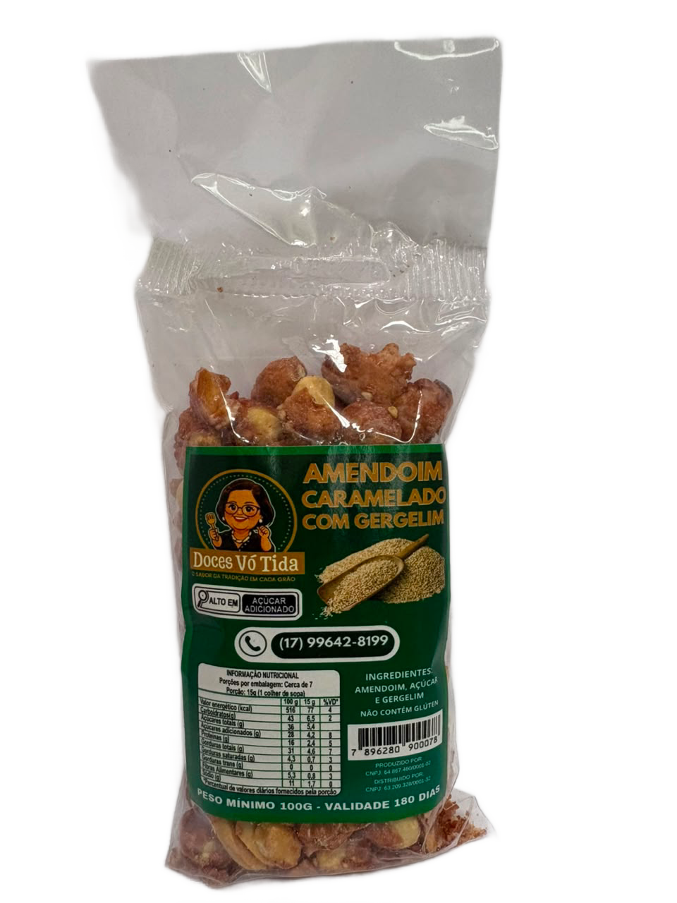 Amendoim Caramelizado 100g