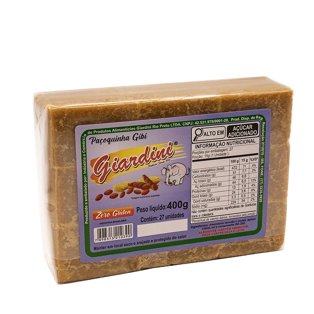 Paçoquinha Gibi 400g