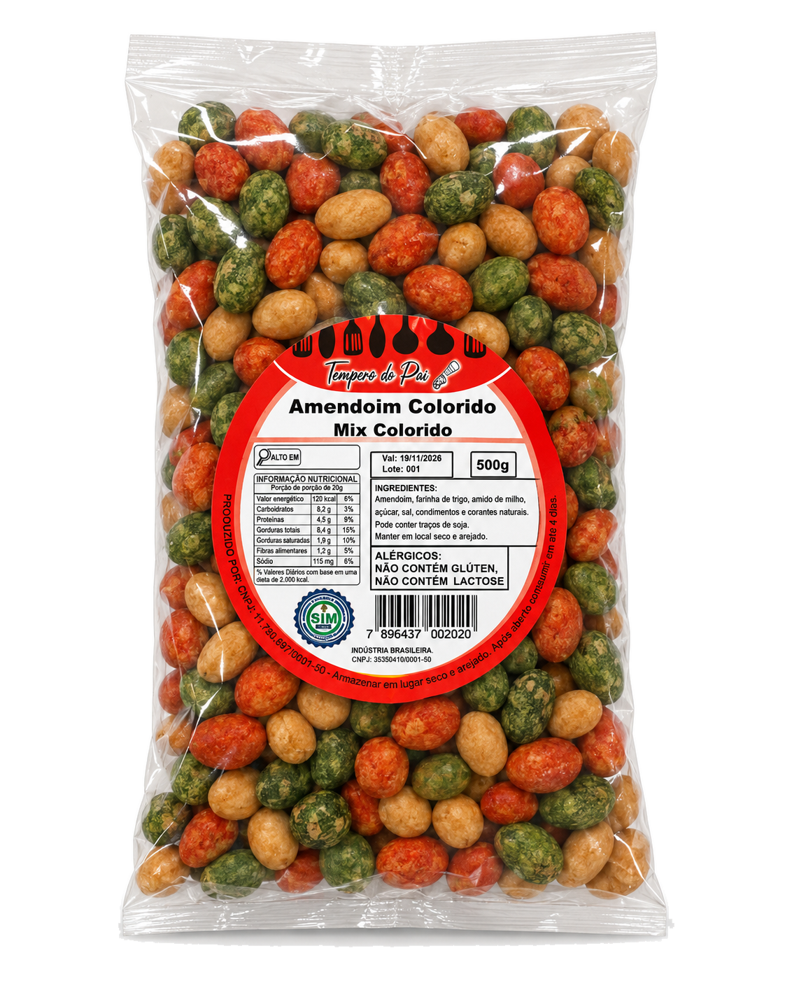 Amendoim Colorido 500g