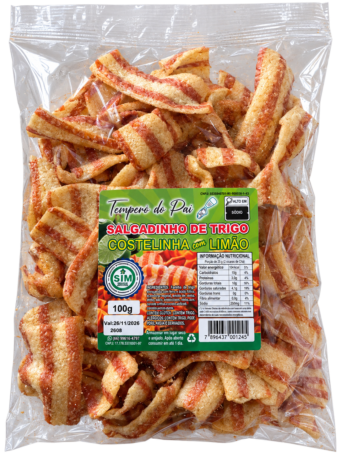 Pellet 100g Costelinha Com Limão